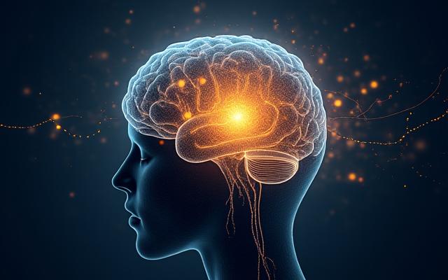 Illustration abstraite de connexions neuronales symbolisant l'intelligence émotionnelle